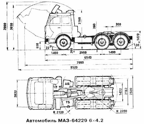 Грузовой тягач МАЗ-64229