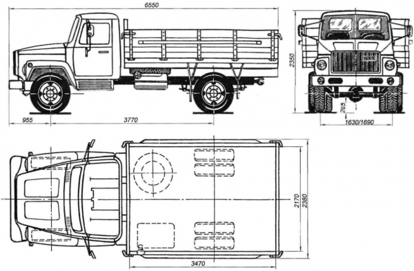 ГАЗ-3307 самосвал