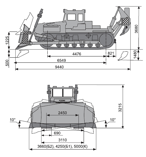 Бульдозер ДЭТ-250